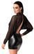 Эротическое платье Noir Handmade F348 Powerwetlook and tulle dress, размер L картинка 2
