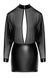 Эротическое платье Noir Handmade F348 Powerwetlook and tulle dress, размер L картинка 3