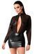 Эротическое платье Noir Handmade F348 Powerwetlook and tulle dress, размер L картинка 5