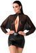 Эротическое платье Noir Handmade F348 Powerwetlook and tulle dress, размер L картинка 1