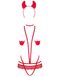 Ролевой костюм дьяволицы Obsessive Evilia teddy red, размер S/M картинка 3