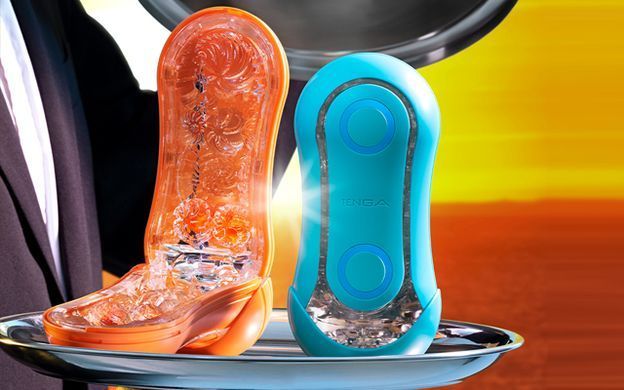 Мастурбатор зі стимулюючими кульками та регульованим тиском Tenga Flip Orb Ocean Blue зображення