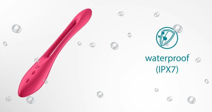 Универсальный гибкий вибратор для пар с зауженным кончиком Satisfyer Elastic Joy Red (диаметр 2,4 см) картинка