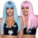 Парик длинный прямой с челкой Leg Avenue Long straight bang wig Pink (61 см) картинка 5