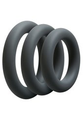 Набір ерекційних кілець Doc Johnson OptiMALE 3 C-Ring Set Thick зображення