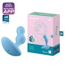 Смарт масажер простати Satisfyer Deep Diver Light Blue (діаметр 3,3 см) зображення