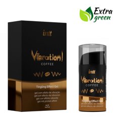 Жидкий вибратор с усиленным эффектом Intt Vibration Coffee EXTRA GREEN, кофе (15 мл) картинка