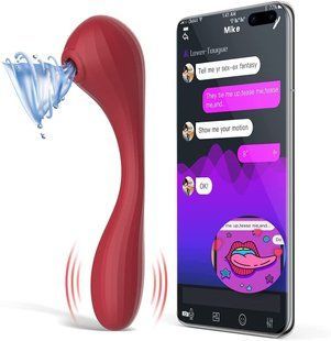 Вакуумный вагинально-клиторальный смарт стимулятор Magic Motion Bobi Red (диаметр 3,3 см) картинка