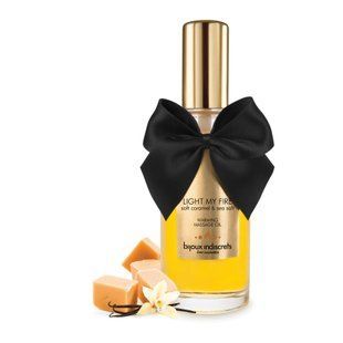 Разогревающее масло Bijoux Indiscrets Light My Fire Caramel&Sea salt, соленая карамель (100 мл) картинка