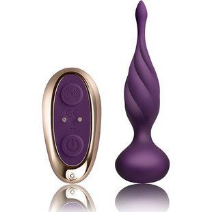 Анальная вибропробка с пультом ДУ Rocks Off Petite Sensations Discover Purple (диаметр 2,5 см) картинка