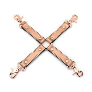 Шкіряна хрестовина Liebe Seele Rose Gold Memory Hog Tie зображення