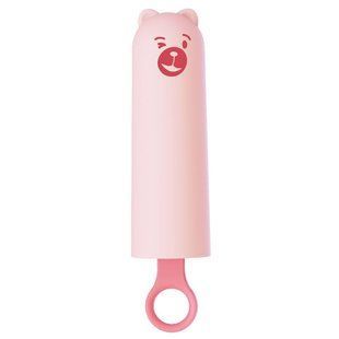 Вібратор у вигляді морозива - ведмедик Тедді CuteVibe Teddy Pink Black Dildo (діаметр 3,6 см) зображення