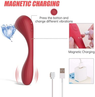 Вакуумний вагінально-кліторальний стимулятор смарт Magic Motion Bobi Red (діаметр 3,3 см) зображення