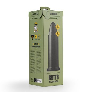 Анальна пробка з присоскою BUTTR 10 Pounder XXL Dildo (діаметр 5,5 - 6,8 см) зображення
