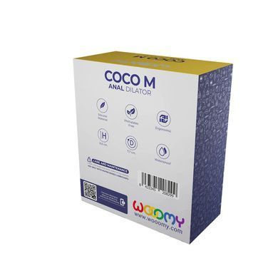 Анальный расширитель Wooomy Coco, размер M (диаметр 7,7 см) картинка