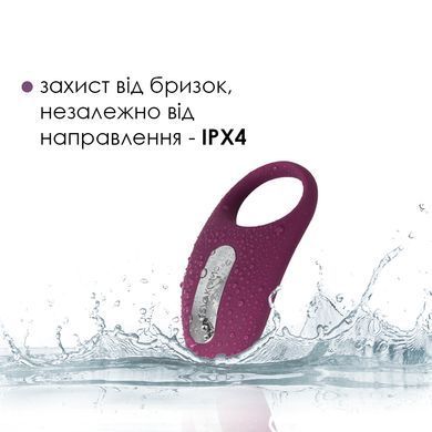 Эрекционное виброкольцо с пультом ДУ Svakom Winni Violet (+ инт. режим Svakom) картинка