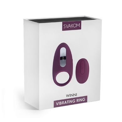 Эрекционное виброкольцо с пультом ДУ Svakom Winni Violet (+ инт. режим Svakom) картинка