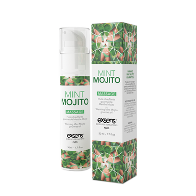 Масажне масло їстівне розігріваюче EXSENS Massage oil Mojito Мохіто (50 мл) зображення