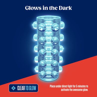 Мастурбатор, що світиться у темряві Rize by Blush Swich Glow in the Dark Masturbator Clear зображення