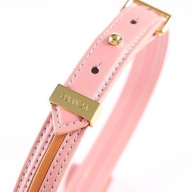 Повідець з нашийником LOCKINK SEVANDA Love Heart Butterfly Leather Collar Set Pink зображення