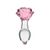Стеклянная анальная пробка Pillow Talk Rosy Luxurious Glass Anal Plug (диаметр 3,3 см, вибропуля в подарок) картинка