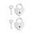 Замок сердце с ключами Liebe Seele Heart Shape Padlock Silver (2 шт) картинка