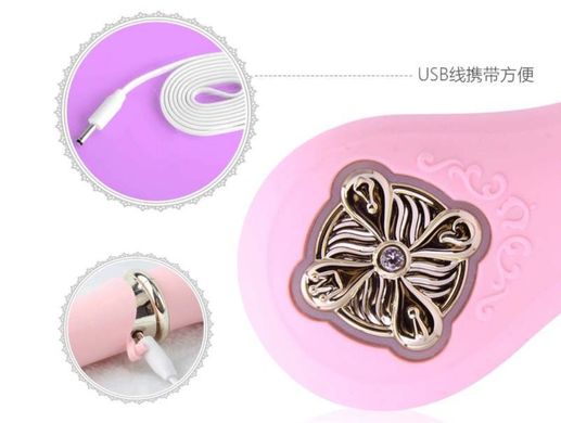 Пульсатор с подогревом + турбо режим Zalo Sweet Magic Desire Fairy Pink (диаметр 3,7 см) картинка