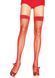 Панчохи у сітку Leg Avenue Fishnet Thigh Highs OS Red зображення