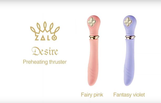Пульсатор із підігрівом + турбо режим Zalo Sweet Magic Desire Fairy Pink (діаметр 3,7 см) зображення