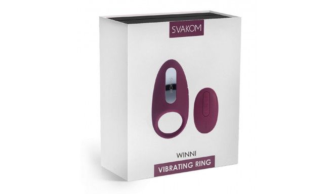 Ерекційне віброкільце з пультом ДУ Svakom Winni Violet (+ інт. режим Svakom) зображення