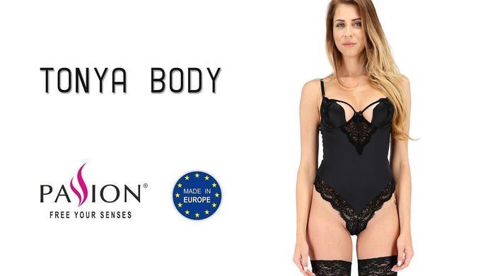 Сексуальное боди Passion Exclusive TONYA BODY black L/XL картинка