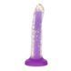Ділдо, що світиться в темряві + віброкуля ADDICTION Rave 8" Glow in the Dark Dildo Purple Confetti (діаметр 3,6 см) зображення