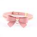 Повідець з нашийником LOCKINK SEVANDA Love Heart Butterfly Leather Collar Set Pink картинка 6