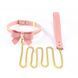 Повідець з нашийником LOCKINK SEVANDA Love Heart Butterfly Leather Collar Set Pink картинка 1