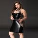 Эротическое платье с прозрачными вставками JSY «Соблазнительная Мила» Plus Size Black картинка 4