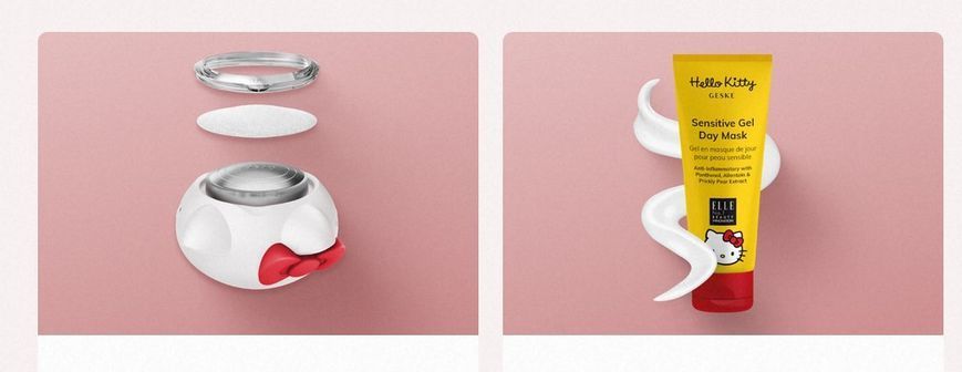24-годинна зволожувальна денна маска GESKE 24H Hydrating Day Mask by Hello Kitty Head (50 мл + 25 серветок) зображення