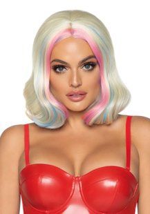 Перука з кольоровими прядками Leg Avenue Harley wavy bob wig Blonde зображення