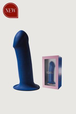 Ділдо з присоскою і з термореактивним ефектом Adrien Lastic Hitsens 1 - 7 inch Blue (діаметр 4,5 см) зображення