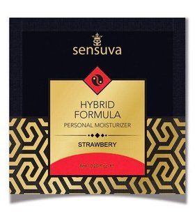 Пробник лубриканту їстівного Sensuva - Hybrid Formula Strawberry, полуниця (6 мл) зображення