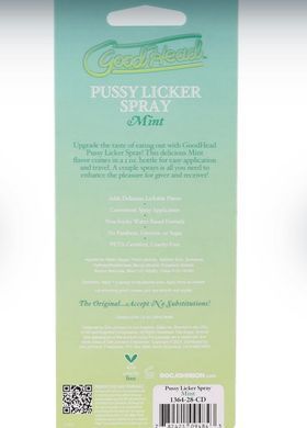Спрей для кунілінгусу Doc Johnson GoodHead Pussy Licker Spray Mint, м'ята (29 мл) зображення