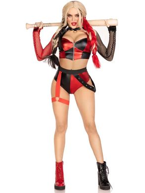 Рольовий костюм суперлиходійки Leg Avenue Crime Spree Sweetie Costume, розмір XS зображення