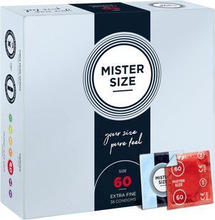 Презервативы тонкие Mister Size pure feel, размер 60 (36 шт) картинка