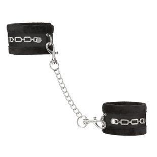 Стильні наручники + пов'язка на очі Punishment Crystal Detail Handcuffs Black зображення