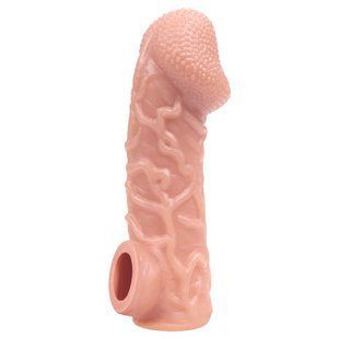 Насадка на член з отвором для мошонки Kokos Cock Sleeve CS 006, розмір M зображення