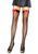 Чулки-сетка с красным атласным бантиком Leg Avenue Fishnet Thigh Highs With Bow OS Black & Red картинка