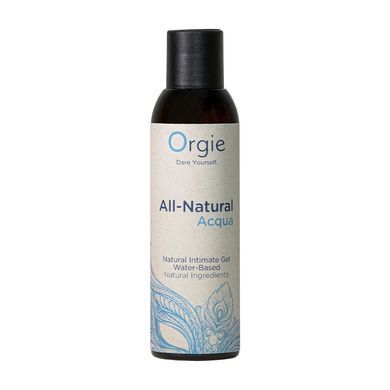 Лубрикант на водній основі з натуральним складом Orgie All Natural Acqua (150 мл) зображення