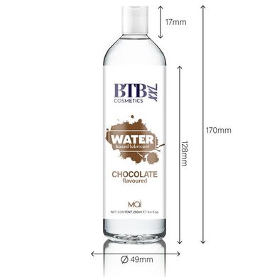 Лубрикант на водній основі MAI BTB FLAVORED CHOCOLAT, шоколад (250 мл) зображення
