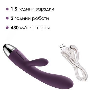Вібратор - кролик з інтелектуальним режимом Svakom Alice Violet (діаметр 3 см) зображення