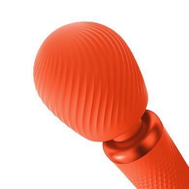 Вібромасажер-мікрофон Fun Factory VIM Vibrating Wand sunrise orange (діаметр 6 см, до 6 год. роботи) зображення