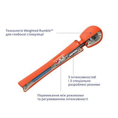 Вібромасажер-мікрофон Fun Factory VIM Vibrating Wand sunrise orange (діаметр 6 см, до 6 год. роботи) зображення